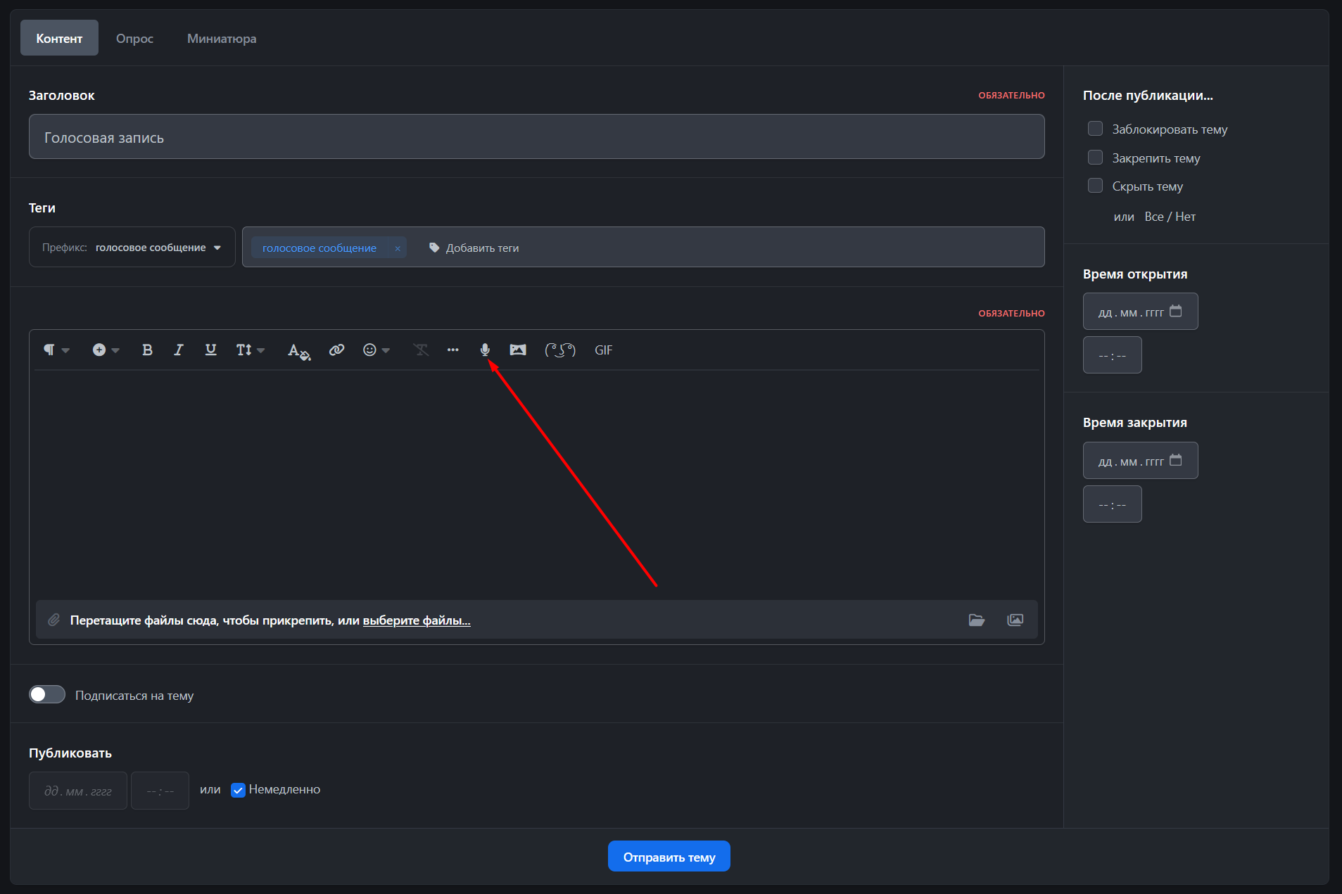 Голосовая запись